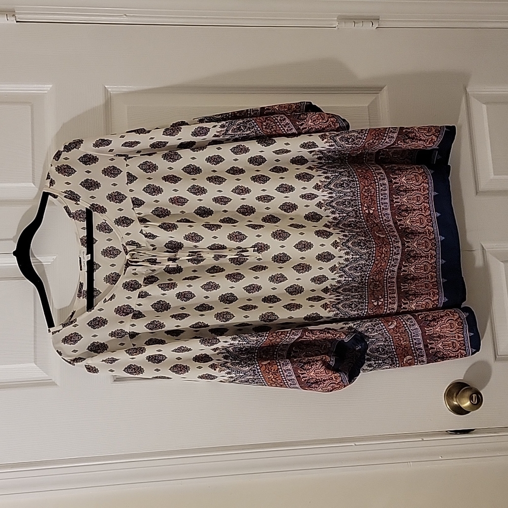 Ava James 3/4 Sleeve Top, Size 3X, NWOT